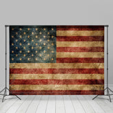 Lofaris Retro Flag American Independence Day Backdrop For Party